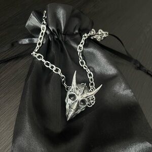 Gothic demon pendant necklace